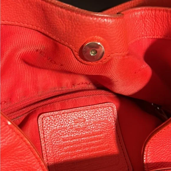 COACH - red leather bag